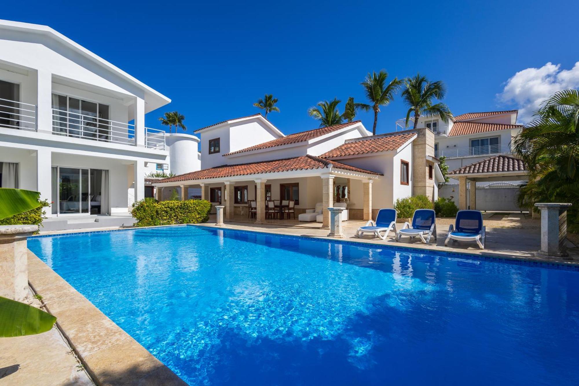 Huge 7-Bedroom Beach Villa With Private Pool - Los Corales Villas ปุนตากานา ภายนอก รูปภาพ