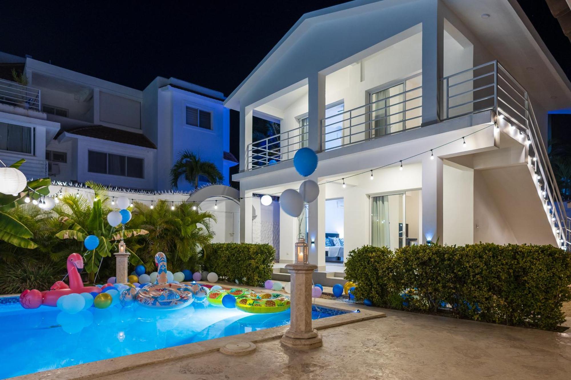 Huge 7-Bedroom Beach Villa With Private Pool - Los Corales Villas ปุนตากานา ภายนอก รูปภาพ
